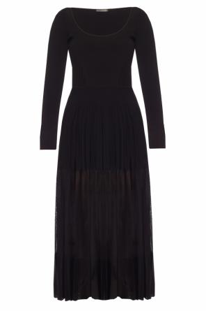 Long sleeve pleated dress, zdjęcie 1 Long sleeve pleated dress od Alexander McQueen